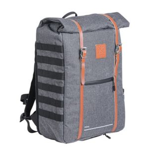Mochila Zefal Urban Backpack fijacion universal 27L plegable impermeable gris/marron