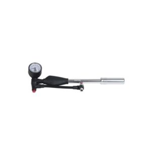 Hinchador Zefal Z Shock con manometro aluminio plata