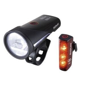 Kit de luces Sigma delantera Aura 100 trasera Blaze Link LED USB negro