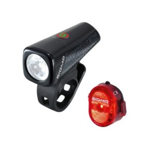 Kit de luces Sigma delantera Buster 150 trasera Nugget Flash LED USB negro