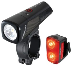Kit de luces Sigma delantera Buster 800 trasera RL 150 LED USB negro