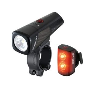 Kit de luces Sigma delantera Buster 800 trasera RL 80 LED USB negro