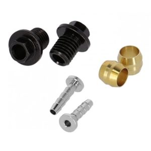 XLC BR-X65 kit ovalillos/pins/tuercas para latiguillo freno disco Shimano SM-BH90
