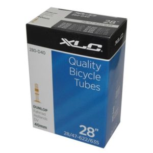 XLC Camara 27-28x1-1/8-1.75 valvula Dunlop 40 mm (28/47-622/635) (50 unidades)