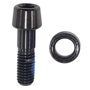 Tornillo Deda con arandela conica para potencia Vinci M5x18 mm negro