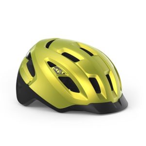 Casco MET Urbex MIPS verde lima metalico brillo