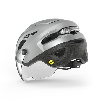 Casco MET intercity MIPS plata reflectante mate
