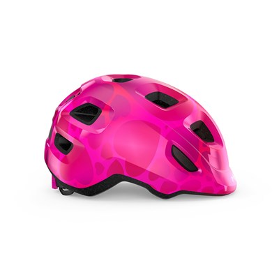 Casco niño MET Hooray corazones rosa brillo