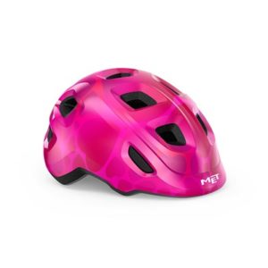 Casco niño MET Hooray corazones rosa brillo