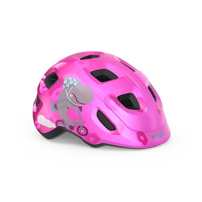 Casco niño MET Hooray Ballena rosa brillo