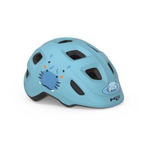 Casco MET Hooray Zebra hipopotamo azul brillo