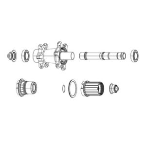 Kit actualizacion rodamientos ceramicos buje Zipp 61803
