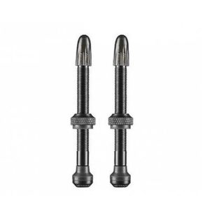 Juego de valvulas Schwalbe tubeless 60 mm aluminio negro (2 unidades)