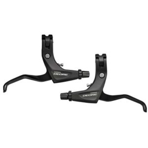 Juego de manetas de freno Shimano Deore BL-T610 V-Brake I-Spec B 2 dedos negro