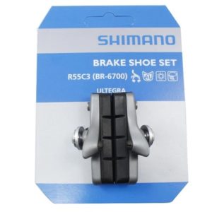 Juego de portazapatas Shimano R55C3 para zapatas Ultegra BR-6700 negro/gris