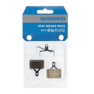 Juego de pastillas de freno Shimano E01S metalicas para M575/M486/M485 plata