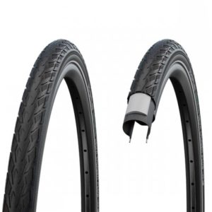 Cubierta Schwalbe Delta Cruiser Plus 700x28 HS431 Active Punctureg. Twinskin rig. negro refl 28-622