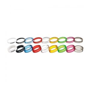 Set espaciadores direccion FSA Ahead 1-1/8" 5 mm rojo transparente (10 unidades)