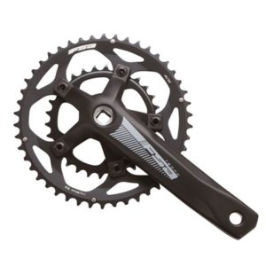 Juego de bielas y platos FSA Tempo Adventure JIS 110/80 BCD 172.5 mm 46x30D 2x10/11V aluminio negro