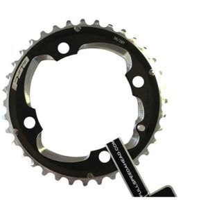Plato FSA MTB Pro 36 dientes 104 BCD 4 agujeros pin de cadena 8 mm 2x10/11V negro/plata