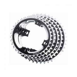 Plato FSA DH Pro 104 BCD 4 brazos 3 mm offset 36 dientes aluminio negro/plata