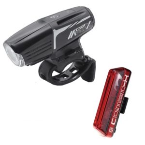 Juego de luces Moon delantera meteor-X Auto Pro trasera Comet-X negro
