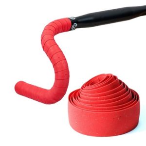 Juego de cinta manillar Bike Ribbon Cork gel 44 rojo