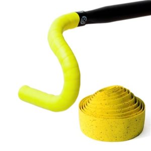 Juego de cinta manillar Bike Ribbon Cork gel 42 amarillo