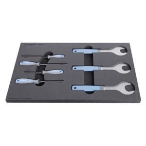 Kit herramientas Unior en bandeja para banco de trabajo Sos (7 piezas)