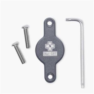 Soporte Muc-off secure Tag para localizador Apple Airtag al portabidon gris