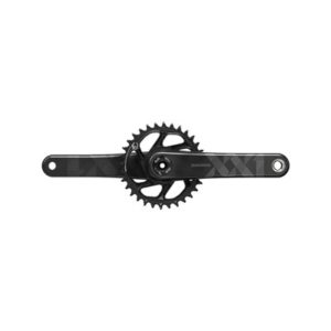 Juego de bielas y plato SRAM XX1 Eagle X-Sync2 Fatbike 5" Dub DM 170 mm 30D 12V carbono negro S/Caz