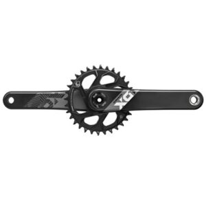 Juego de bielas y plato SRAM X01 Eagle X-Sync2 Fatbike 4" Dub DM 170 mm 30D 12V carbono negro S/Caz