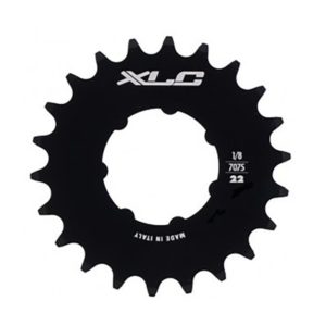 XLC corona 1 1/8" 20 dientes cromo mate
