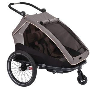 XLC remolque niño Duo S 20" gris/azul/antracita