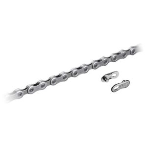 Cadena Shimano SLX CN-M7100 Hyperglide+ Sil-Tec 138 eslabones 12V con Quicklink gris
