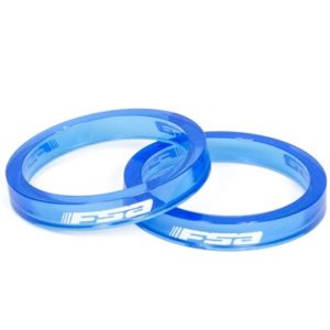 Set espaciadores direccion FSA Ahead 1-1/8" 5 mm azul transparente (10 unidades)