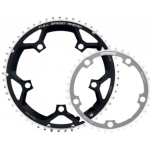 Plato FSA Road Pro 52 dientes 110 BCD 5 agujeros 2x10/11V negro/plata
