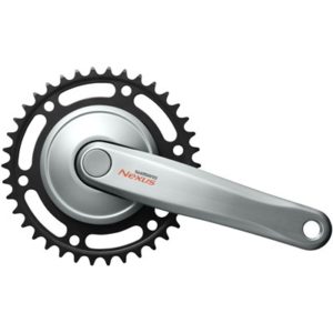 Juego de bielas y plato Shimano Nexus FC-C6000 170 mm 38D aluminio/acero plata