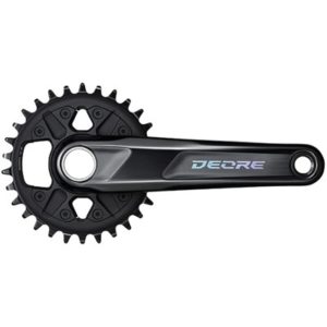 Juego de bielas y plato Shimano Deore M6100-1 Direct mount 175 mm 30D 1x12V aluminio negro