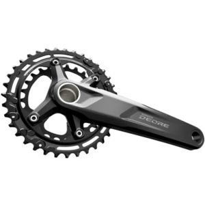 Juego de bielas y platos Shimano Deore FC-M4100-BM 96/64 BCD 175 mm 36x26D 2x10V aluminio negro