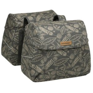 Alforjas New Looxs Joli 37L impermeable poliester verde bosque con reflectantes (38x18x30 cm)