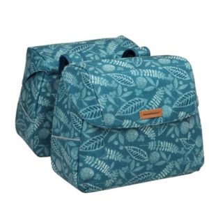 Alforjas New Looxs Joli 37L impermeable poliester azul bosque con reflectantes (38x18x30 cm)