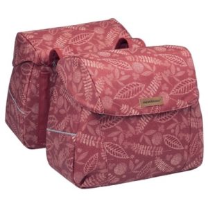 Alforjas New Looxs Joli 37L impermeable poliester rojo bosque con reflectantes (38x18x30 cm)