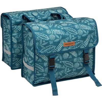 Alforjas New Looxs Fiori 30L impermeable poliester azul bosque con reflectantes (37x12.5x33 cm)