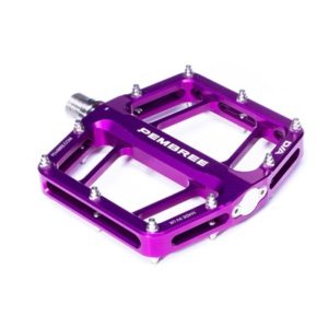 Pedales plataforma pembree D2A 100x110x15 mm aluminio morado