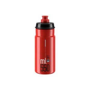 Bidon Elite Jet rojo negro 550 ml
