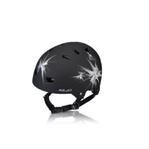 XLC BH-C22 casco Urban Spikes 12 agujeros negro mate unica