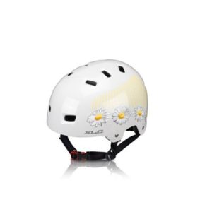 XLC BH-C22 casco Urban flores 12 agujeros crema unica