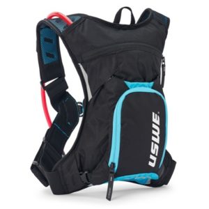 Mochila de hidratacion USWE MTB Hydro 3 NDM 1 deposito Elite 2L manguera Plug-N-Play negro carbono
