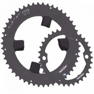 Plato Miche UTG11 110 BCD 4 brazos 38 dientes para Shimano Ultegra 11V aluminio negro